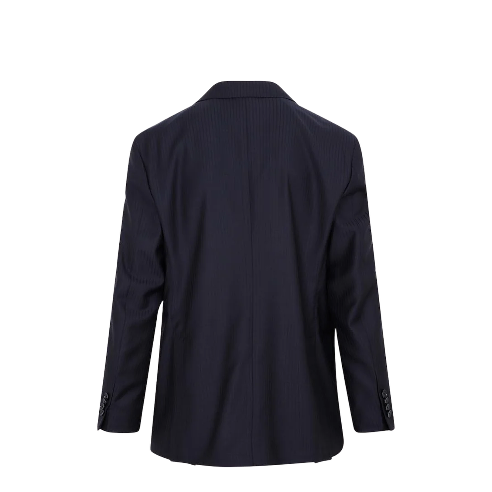 Double Breasted Blazer in Blue Wool