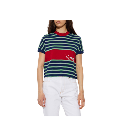 MAYFEYR - Versace - T-Shirt With Striped Pattern - 10259081A184396UF90