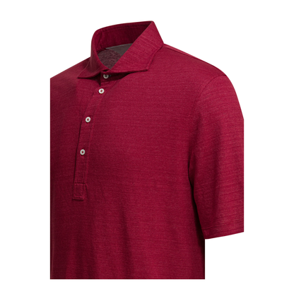 Linen and Cotton Mélange Jersey Polo Shirt