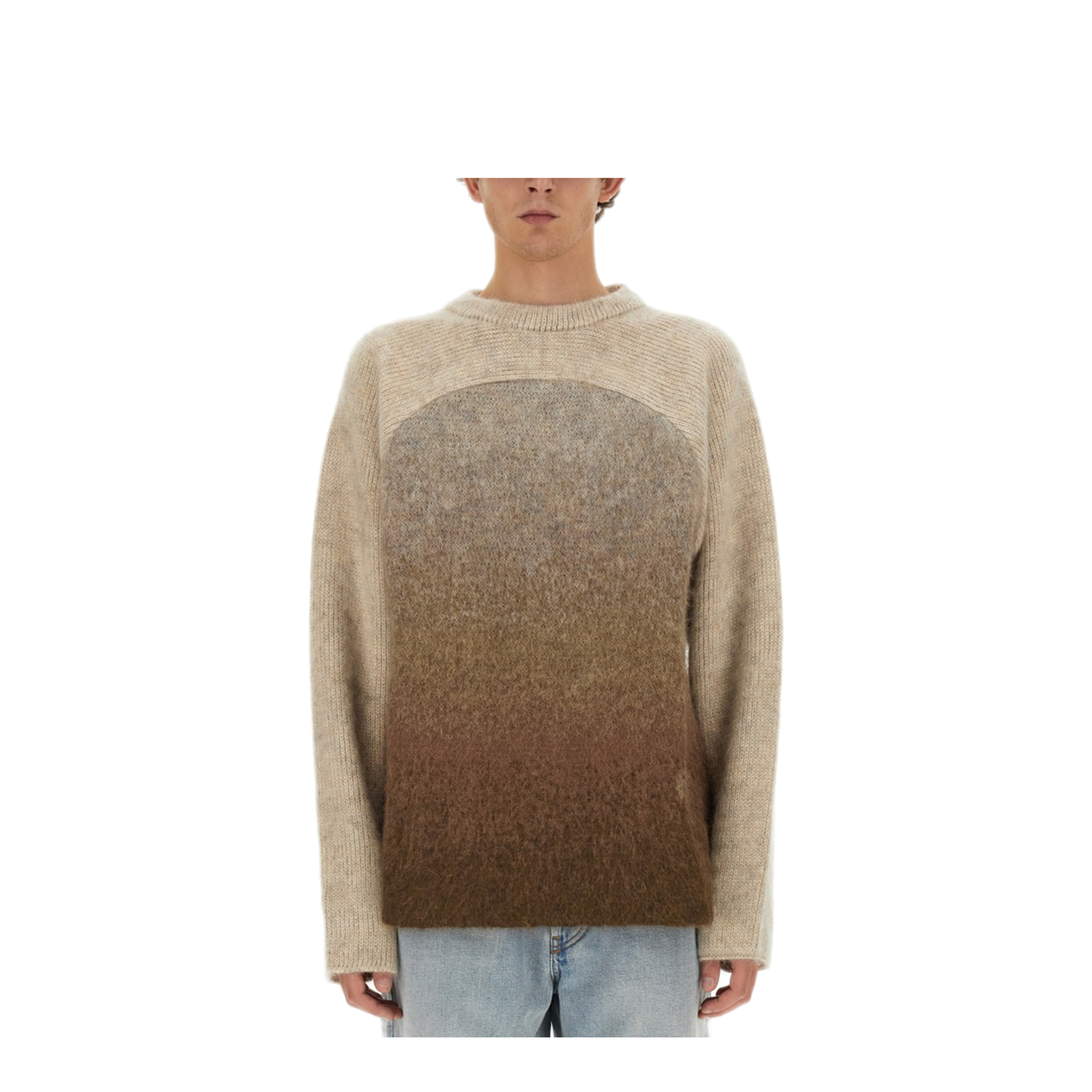 MAYFEYR - ERL - Mohair Blend Knit - ERL07N201BROWN