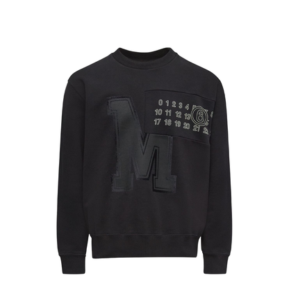 Logo Cotton Crewneck Sweatshirt
