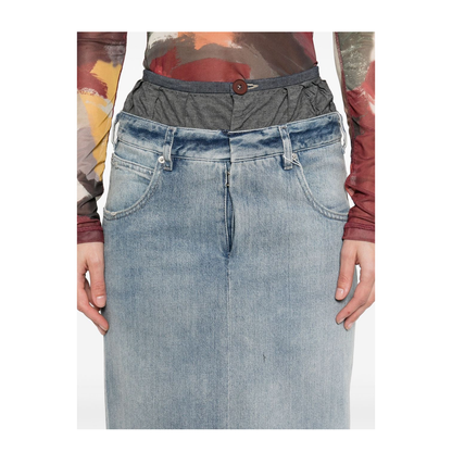 Anonymity of the Lining Denim Skirt