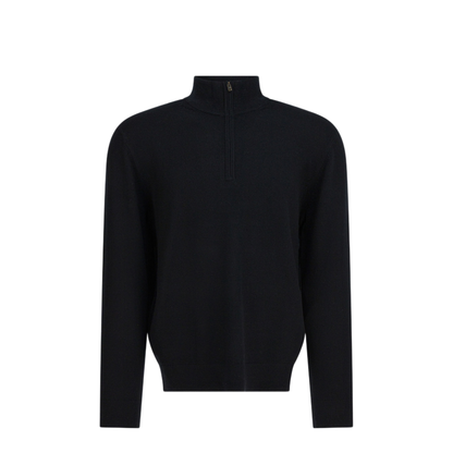 MAYFEYR - Vince - Cashmere Sweater With Half Zipper - MR8066577A001BLK
