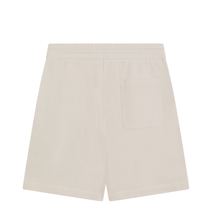 Ivory White Cotton Shorts