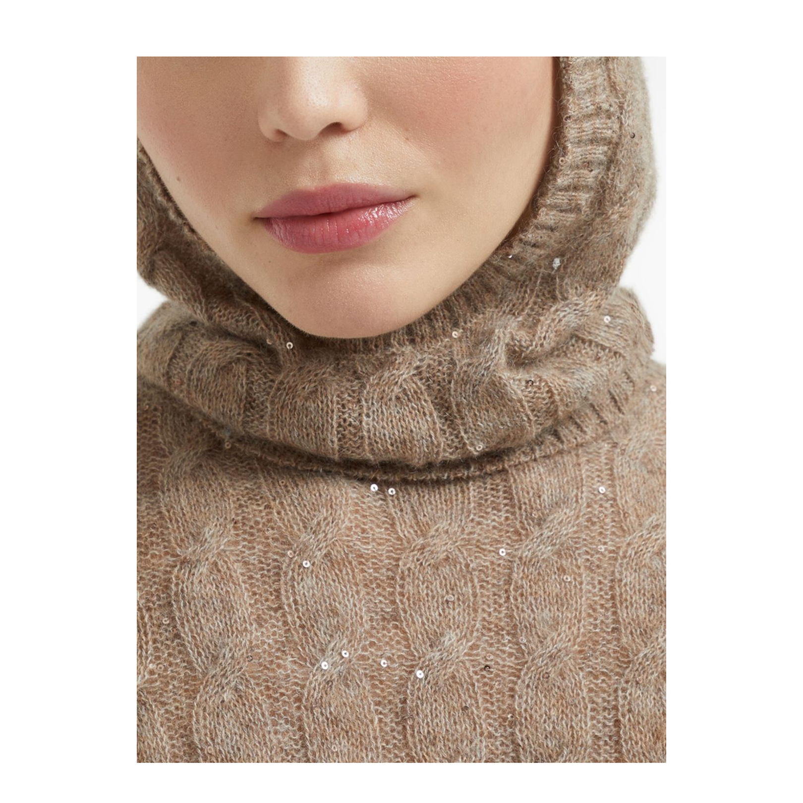 Sesame Beige Crew Neck Long Sleeve Jumper