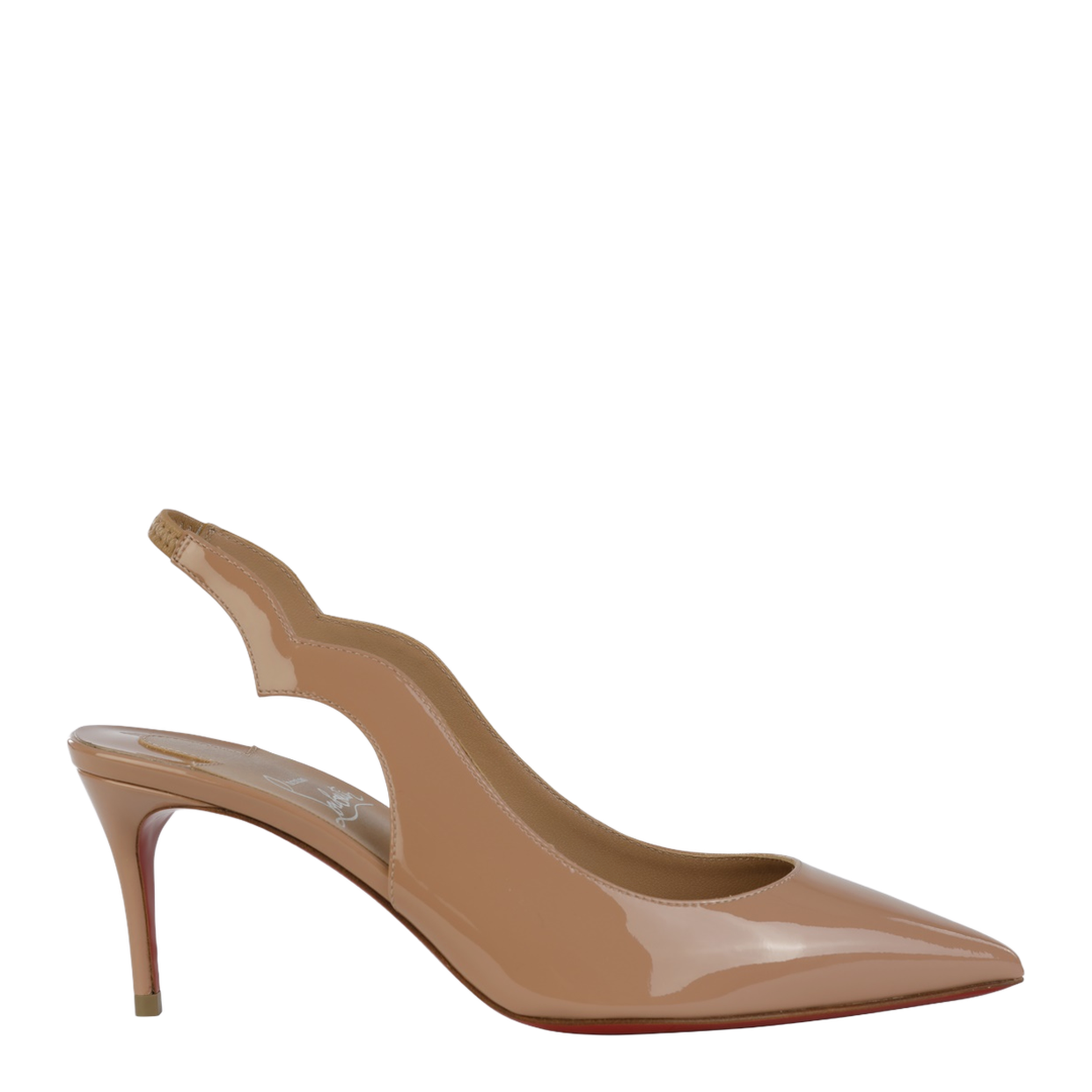 Hot Chick Sling 70 Blush Patent Calf Leather