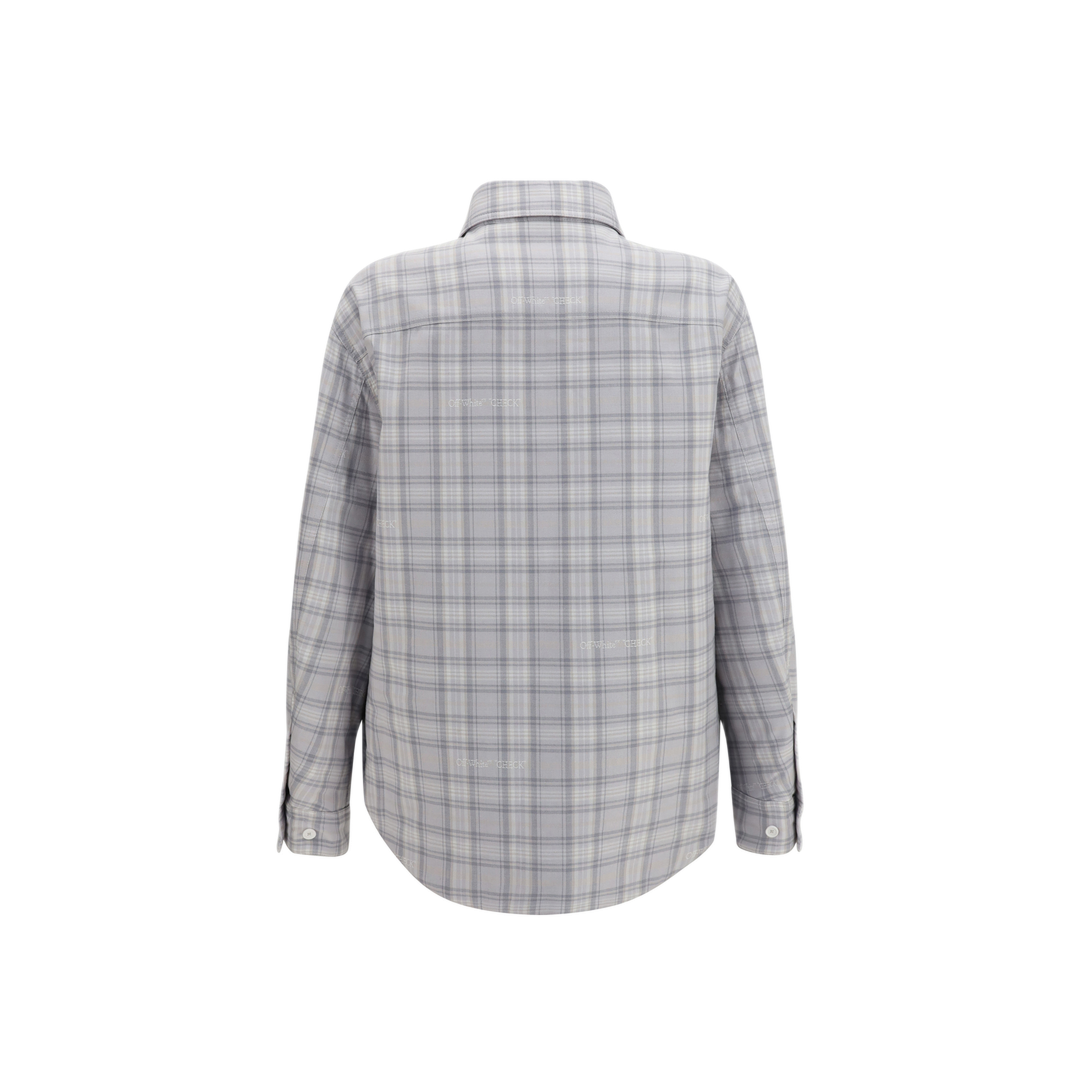 MAYFEYR - Off-White - Padded Flannel Jacket - OMES01FF26FAB00100050