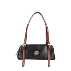 Emblème Nappa Bowling Bag - Black + Rosewood Gold