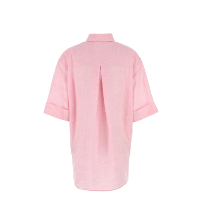 Pink Linen Blouse