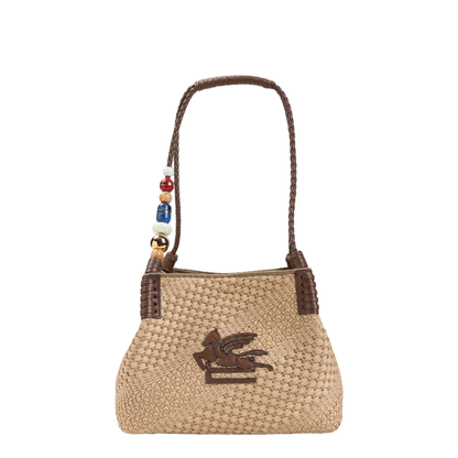 MAYFEYR - Etro - Libra S Rafia Shoulder Bag - WP1D0052AE310