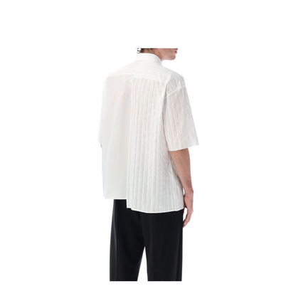Two-tone cotton poplin shirt