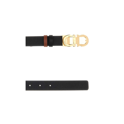 MAYFEYR - Ferragamo - Black Leather Reversible Belt - 230294780407NERONEWCOGNAC