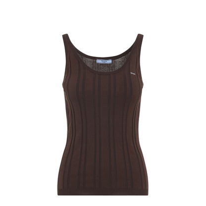 MAYFEYR - Prada - Ribbed Knit Tank Top - P29C31SOOO17WK