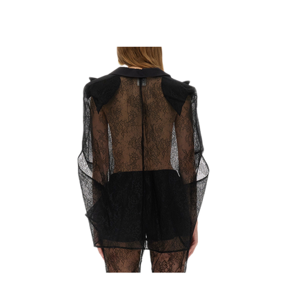 MAYFEYR - NINA RICCI - Blazer Inspired Lace Cape - 25ACMA021PA0492U9000