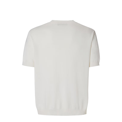White Cotton and Cashmere Jumper