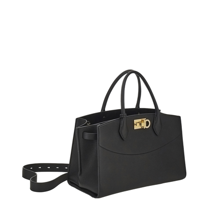 Grained Leather Handbag