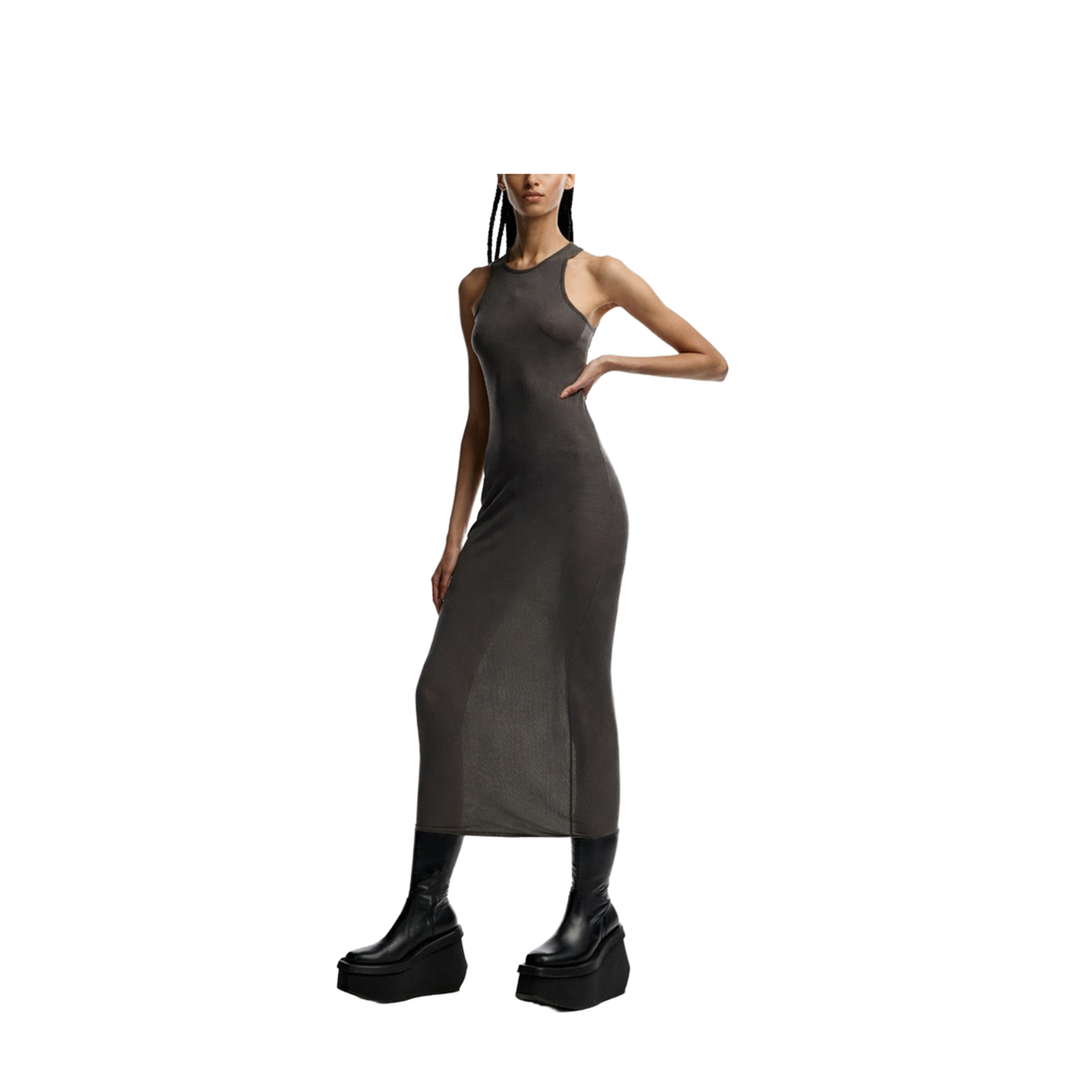Silk Blend Midi Dress