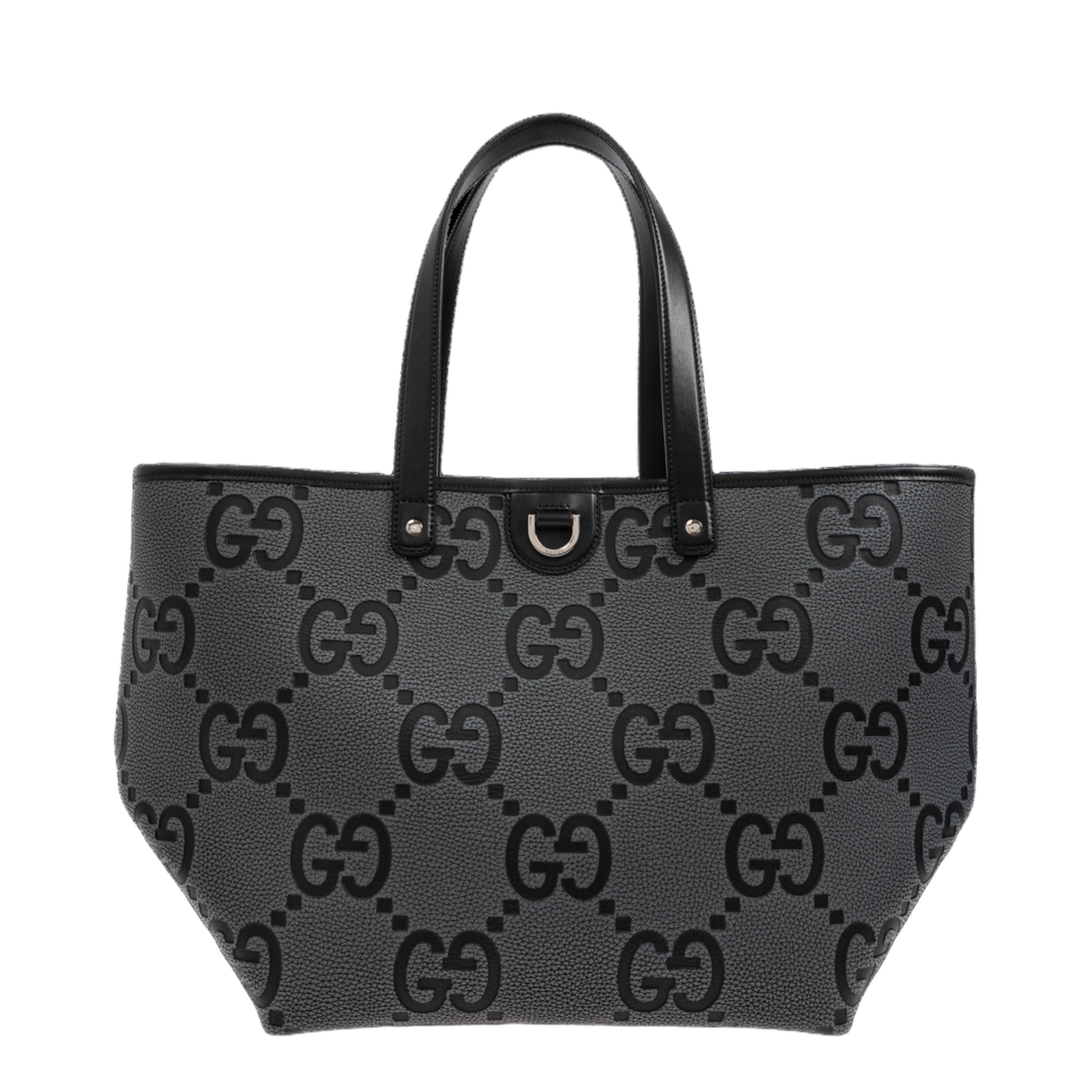Slate Leather Shopping Bag