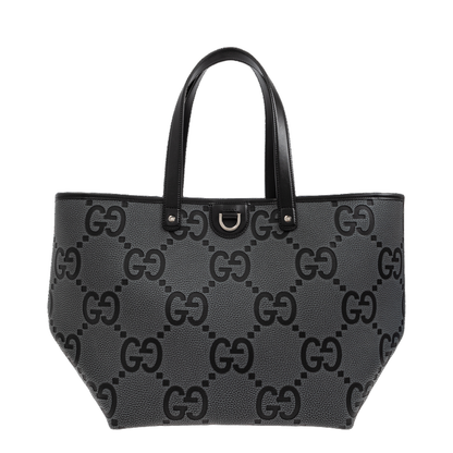 Slate Leather Shopping Bag