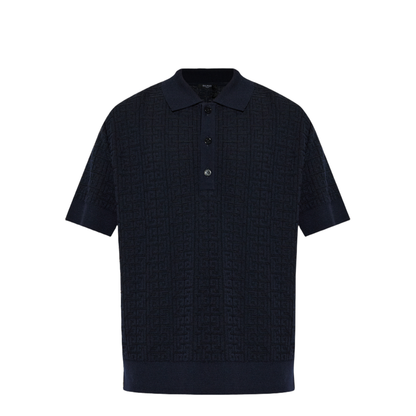 Monogram Knit Polo Shirt