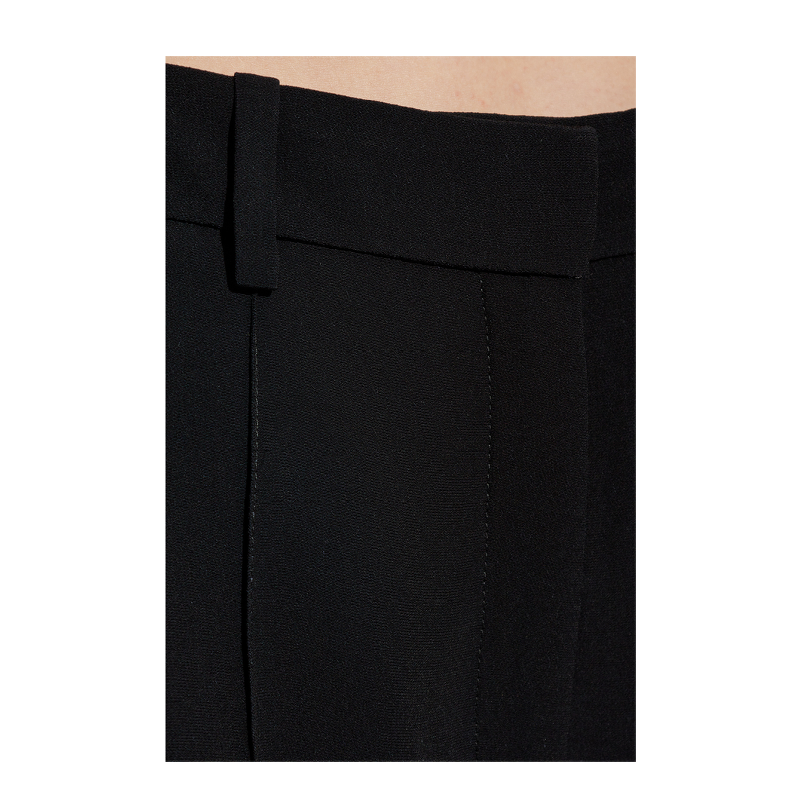 Crepe Straight-Leg Tailored Trousers
