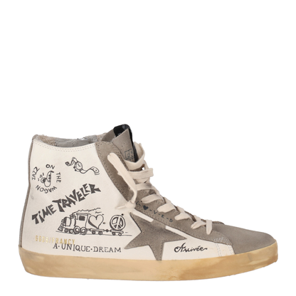 MAYFEYR - Golden Goose - Francy Nappa Upper Suede Toe Star And List With Journey Print - GWF00113F00344181572