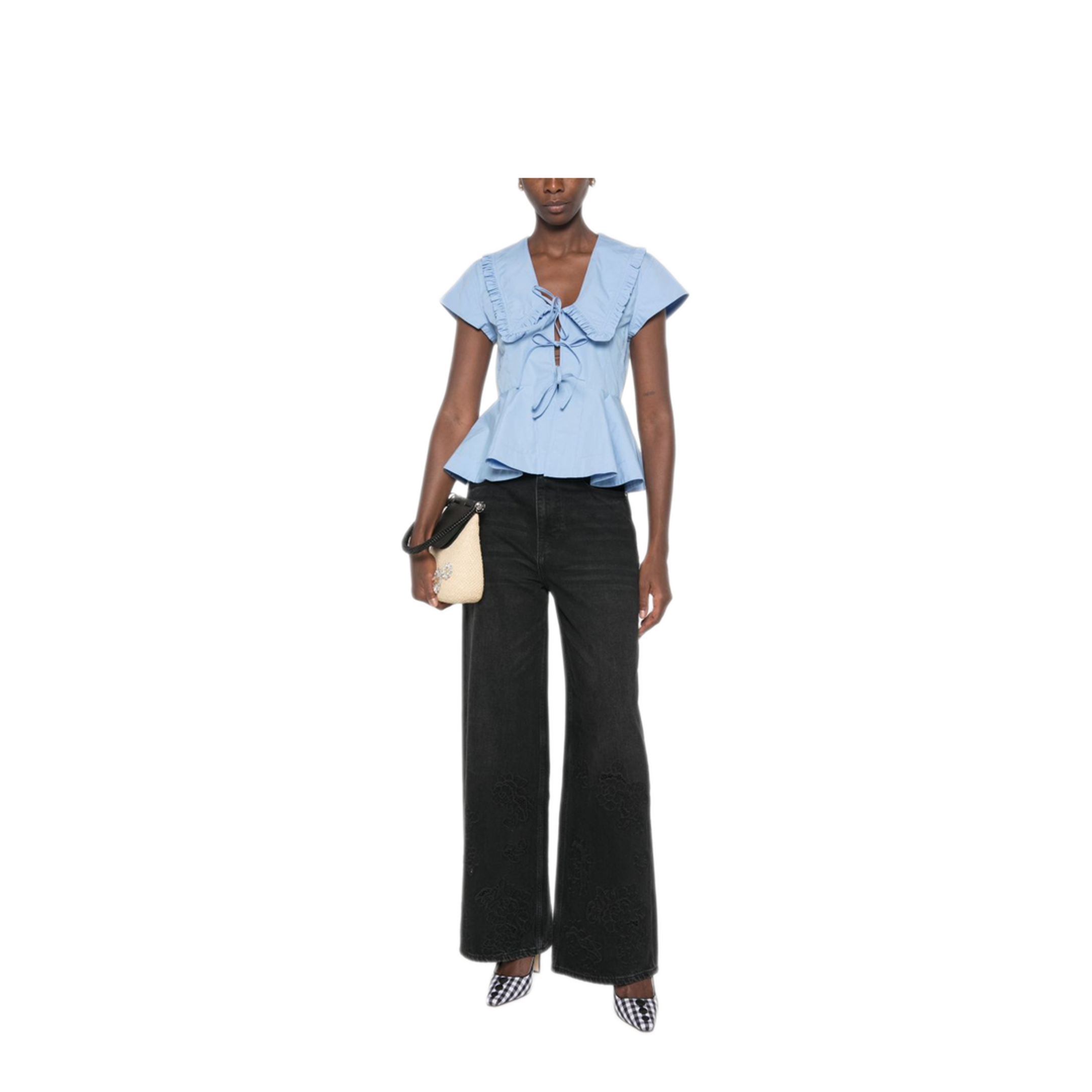 MAYFEYR - Ganni - Top Light Blue - A1040341ZZL