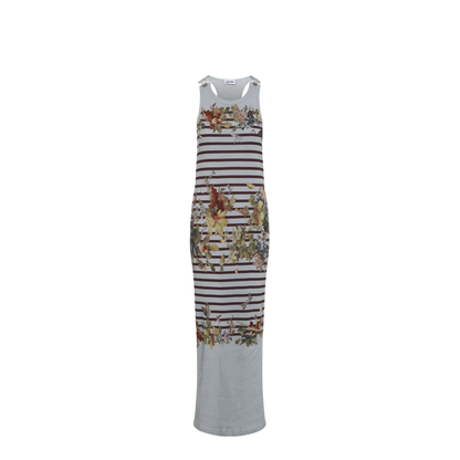 MAYFEYR - Jean Paul Gaultier - Mariniere Grape Long Dress - 2601WDR120J041P