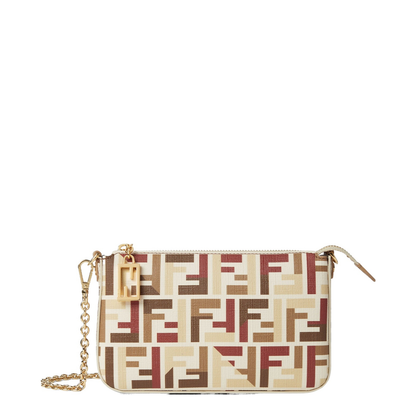 Baguette Ff fabric Pouch - Multicolour