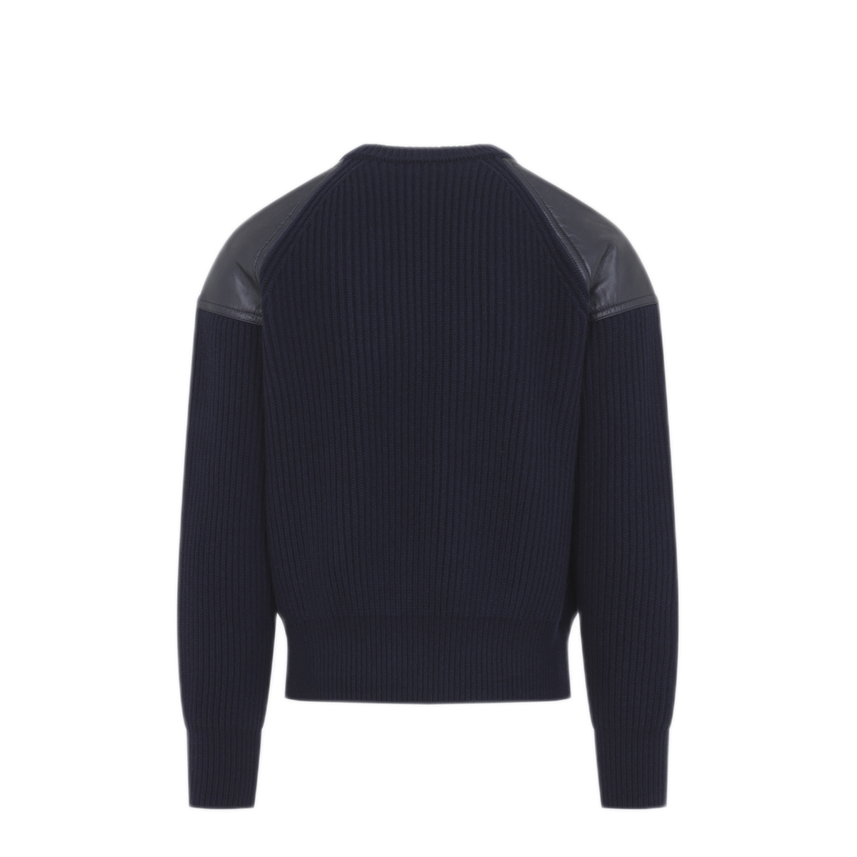 Patch Leather Sweater