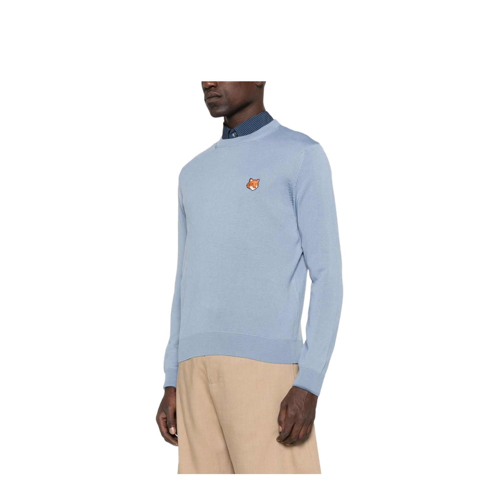 Fox Head Wool Crewneck Jumper