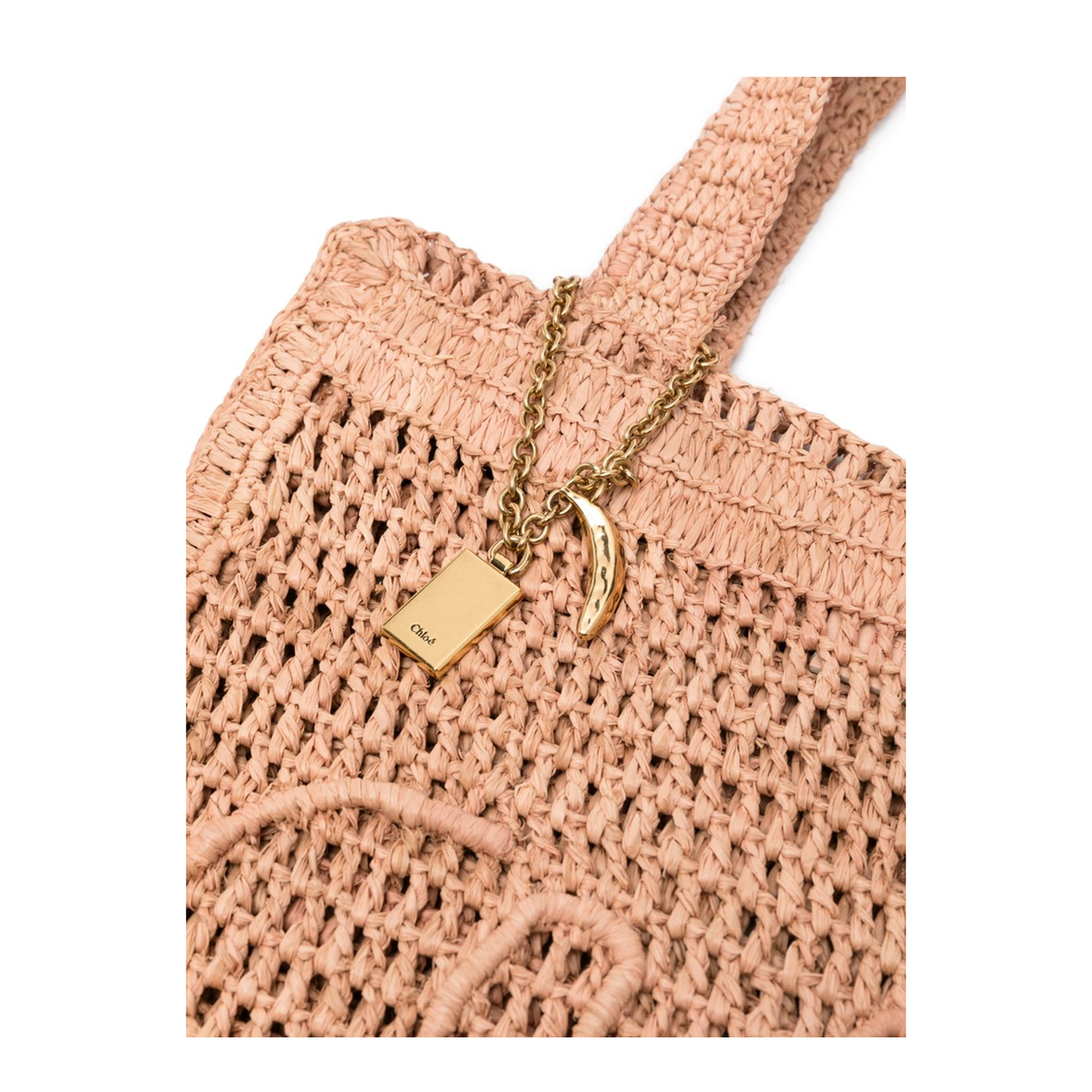Summer Banana Tote Bag in Raffia
