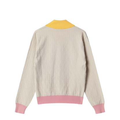 Light Beige Cotton And Silk Jumper