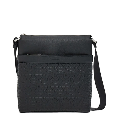 Gancini Leather Crossbody Bag