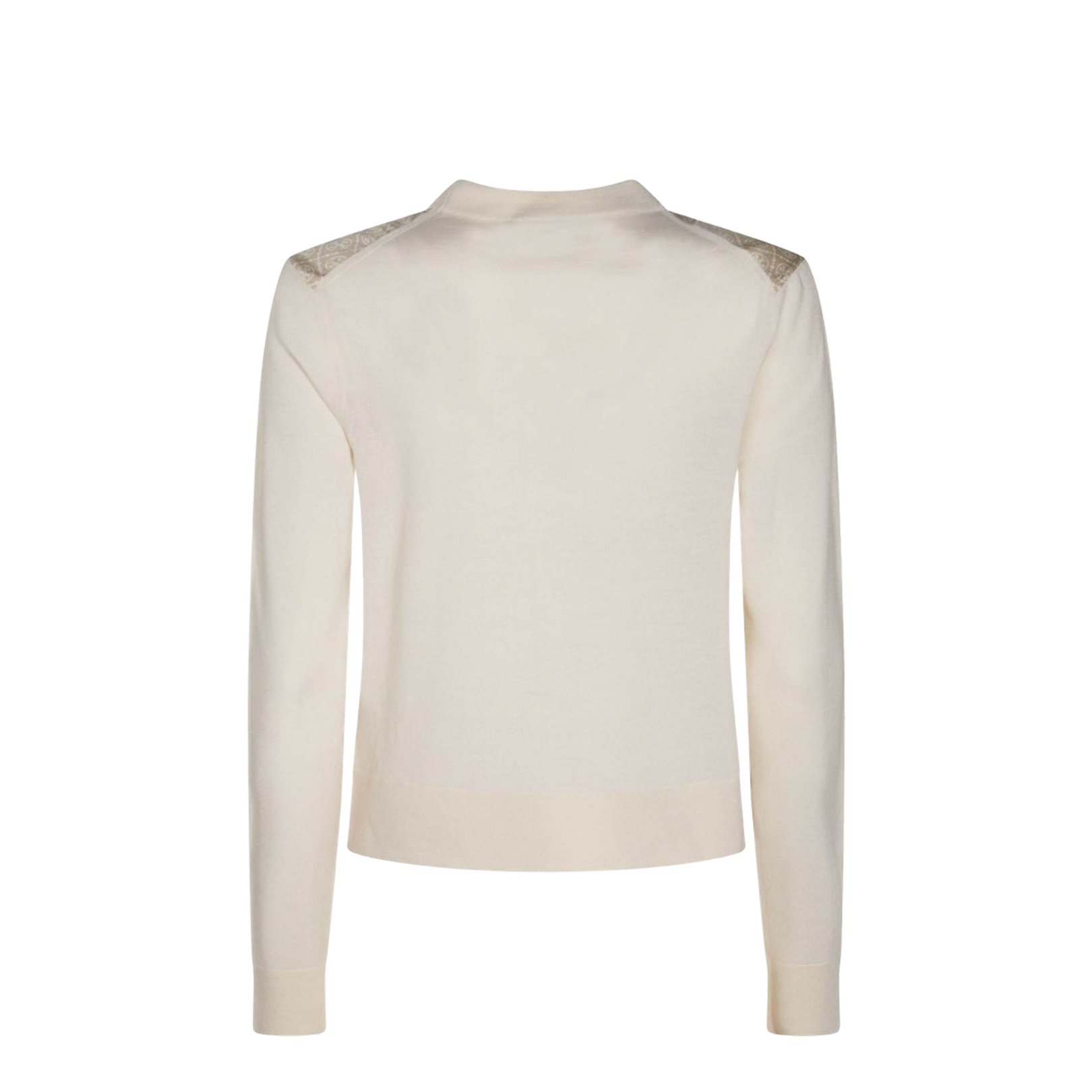 Cropped Silk Front Cardigan