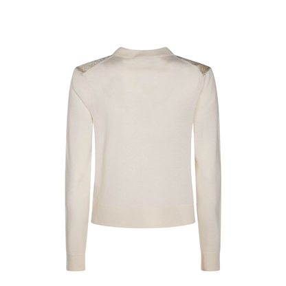 Cropped Silk Front Cardigan