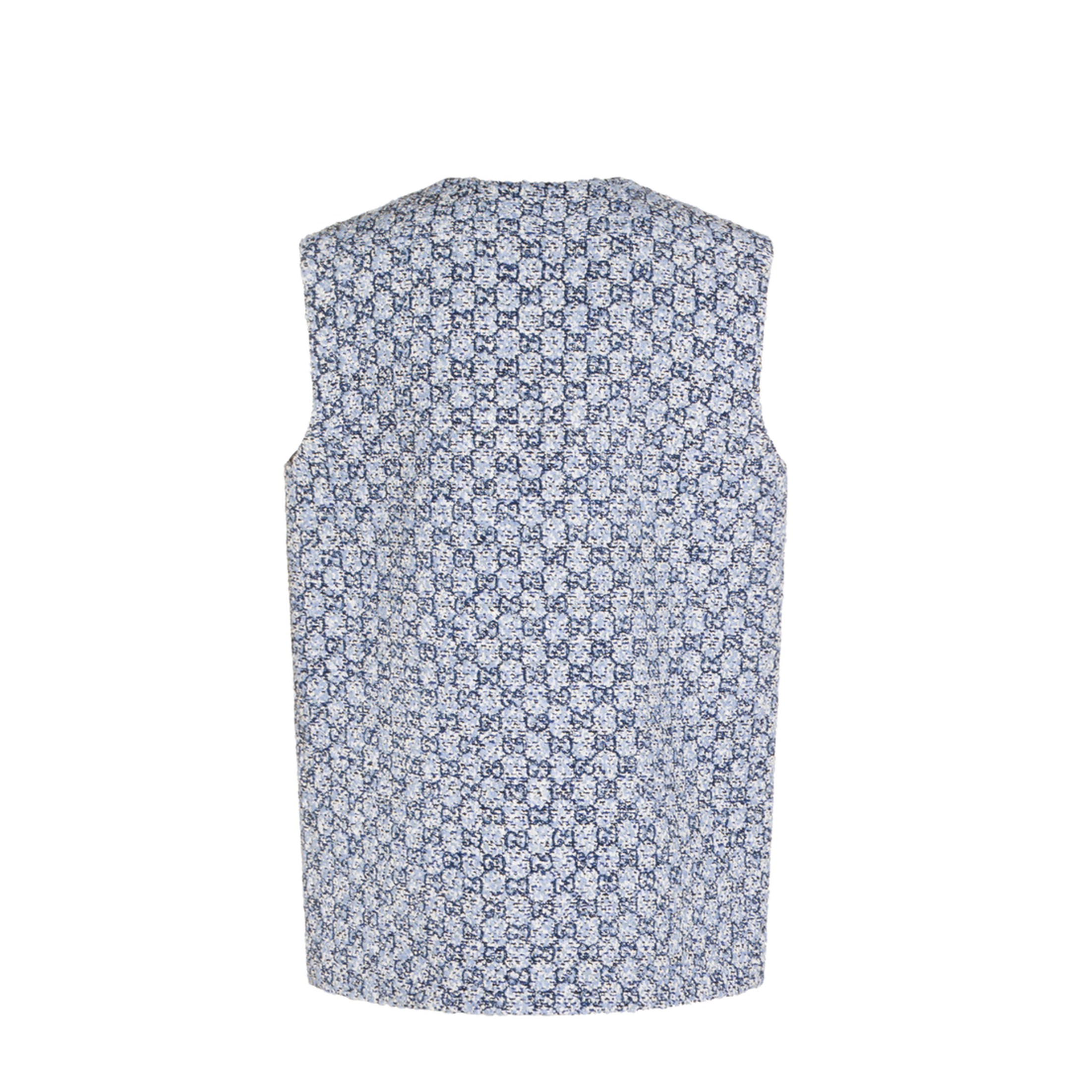 Multicolor Tweed Gilet