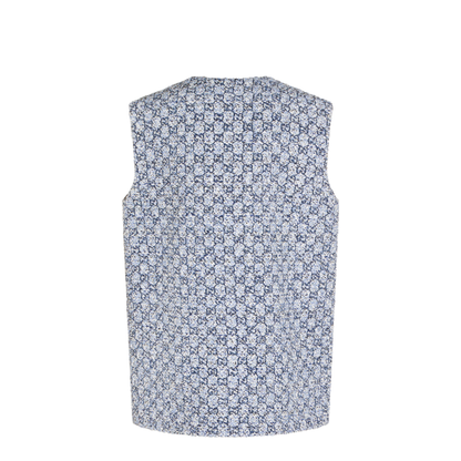 Multicolor Tweed Gilet