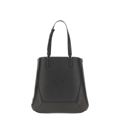 Edge Medium Calf Leather Tote - Black