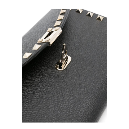 Rockstud Embellished Foldover Top Bag