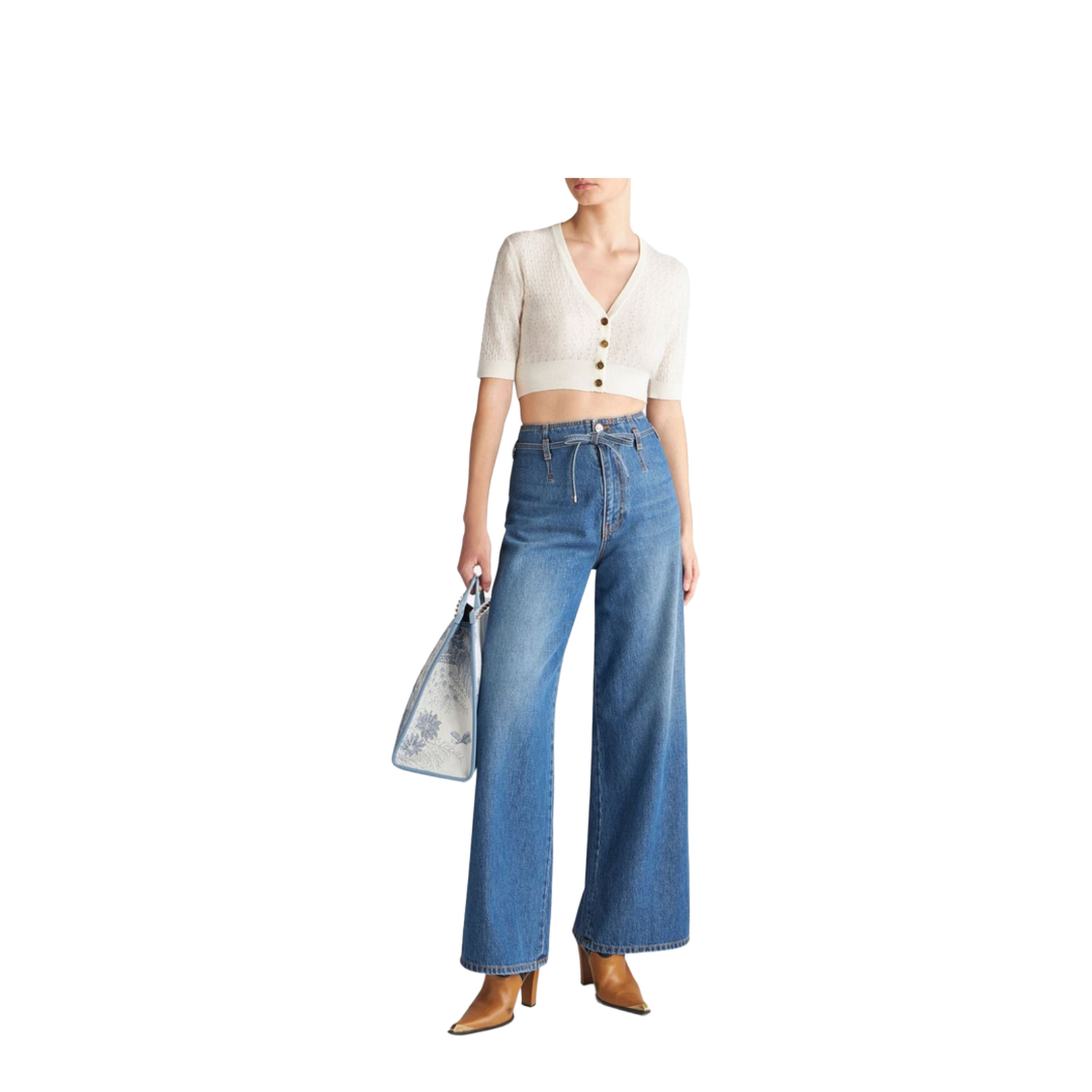 Wide Leg Denim Jeans