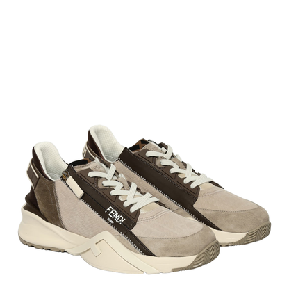 Flow Trainers Leather Beige