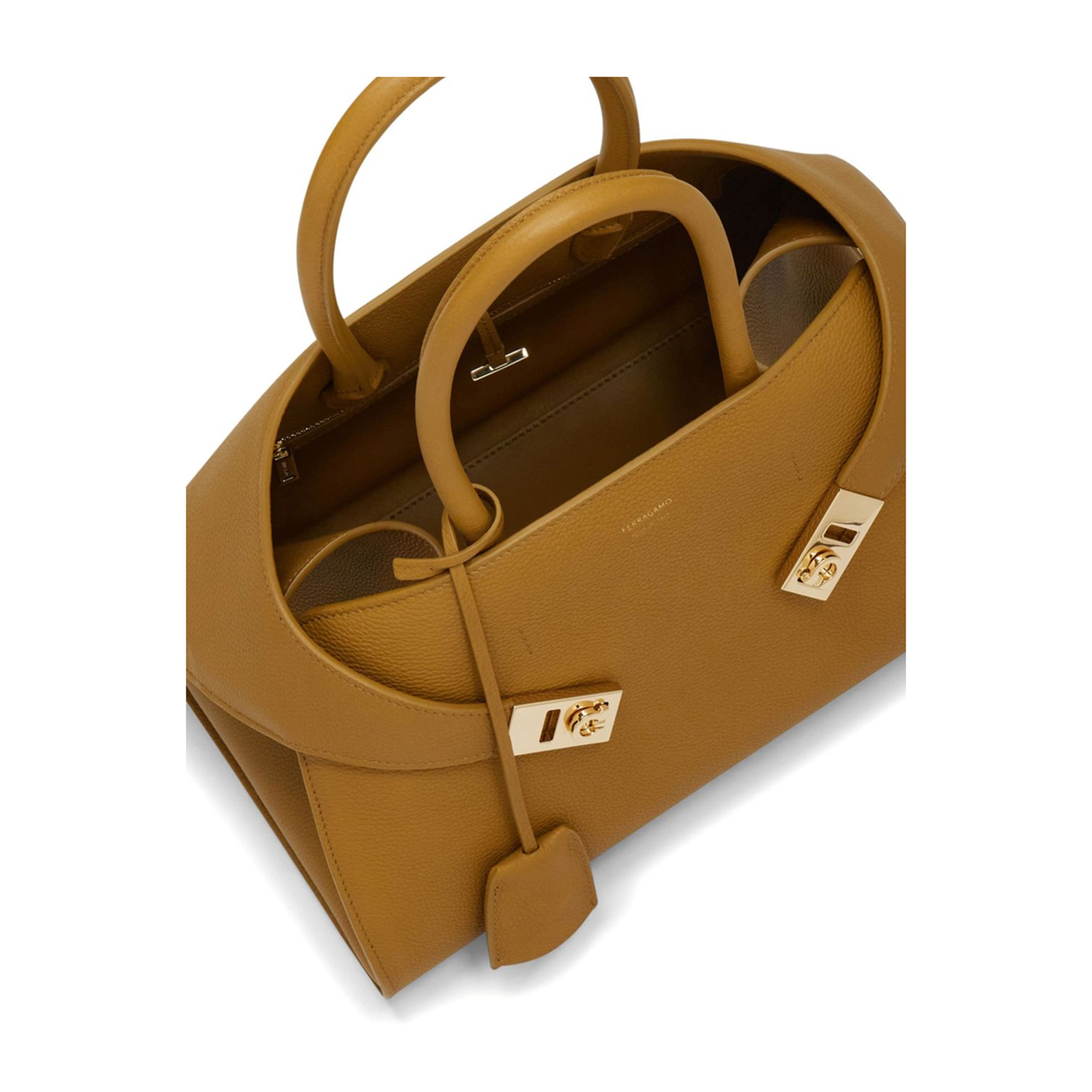 Hug Small Leather Tote Bag