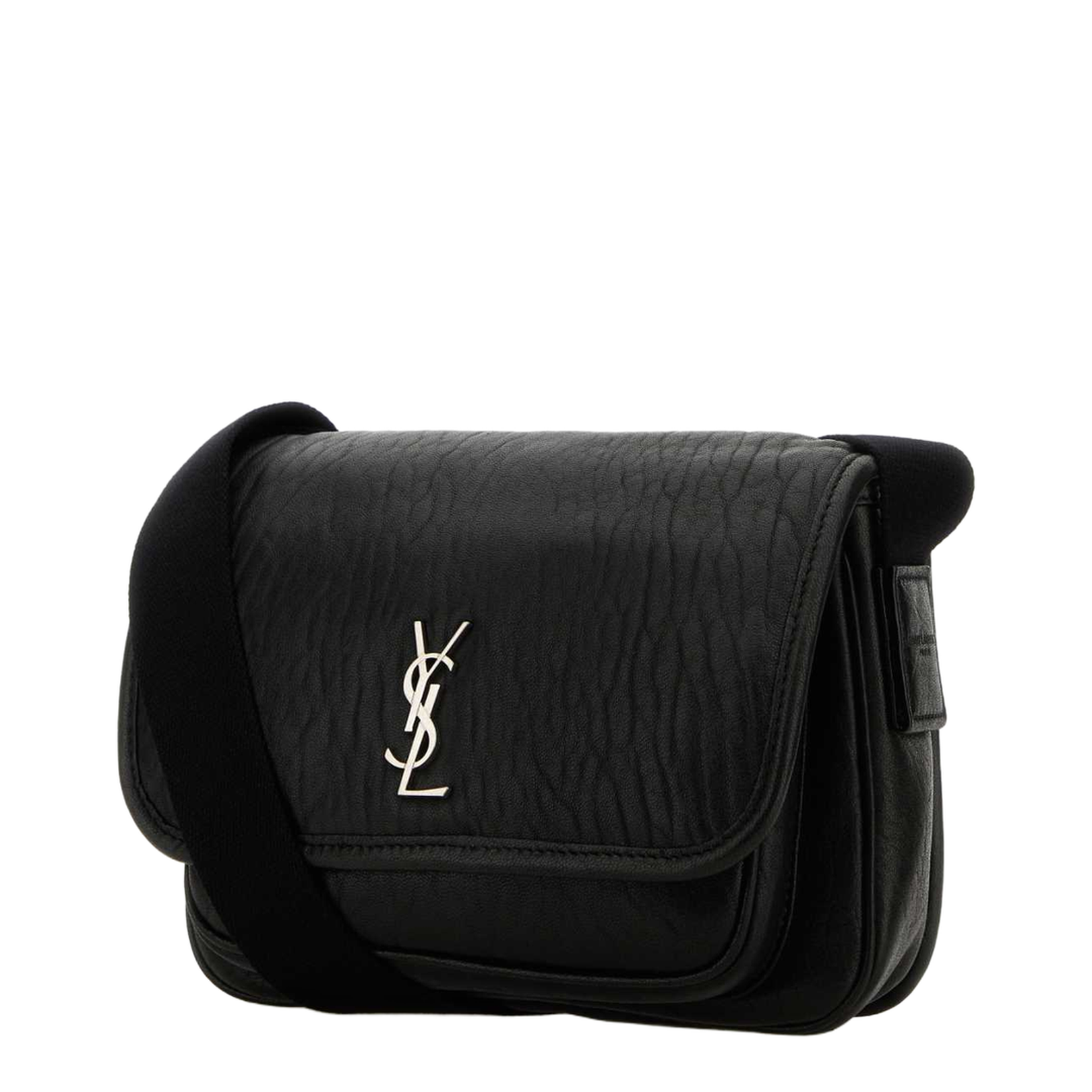 Niki Small Leather Crossbody Bags - Black