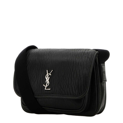 Niki Small Leather Crossbody Bags - Black