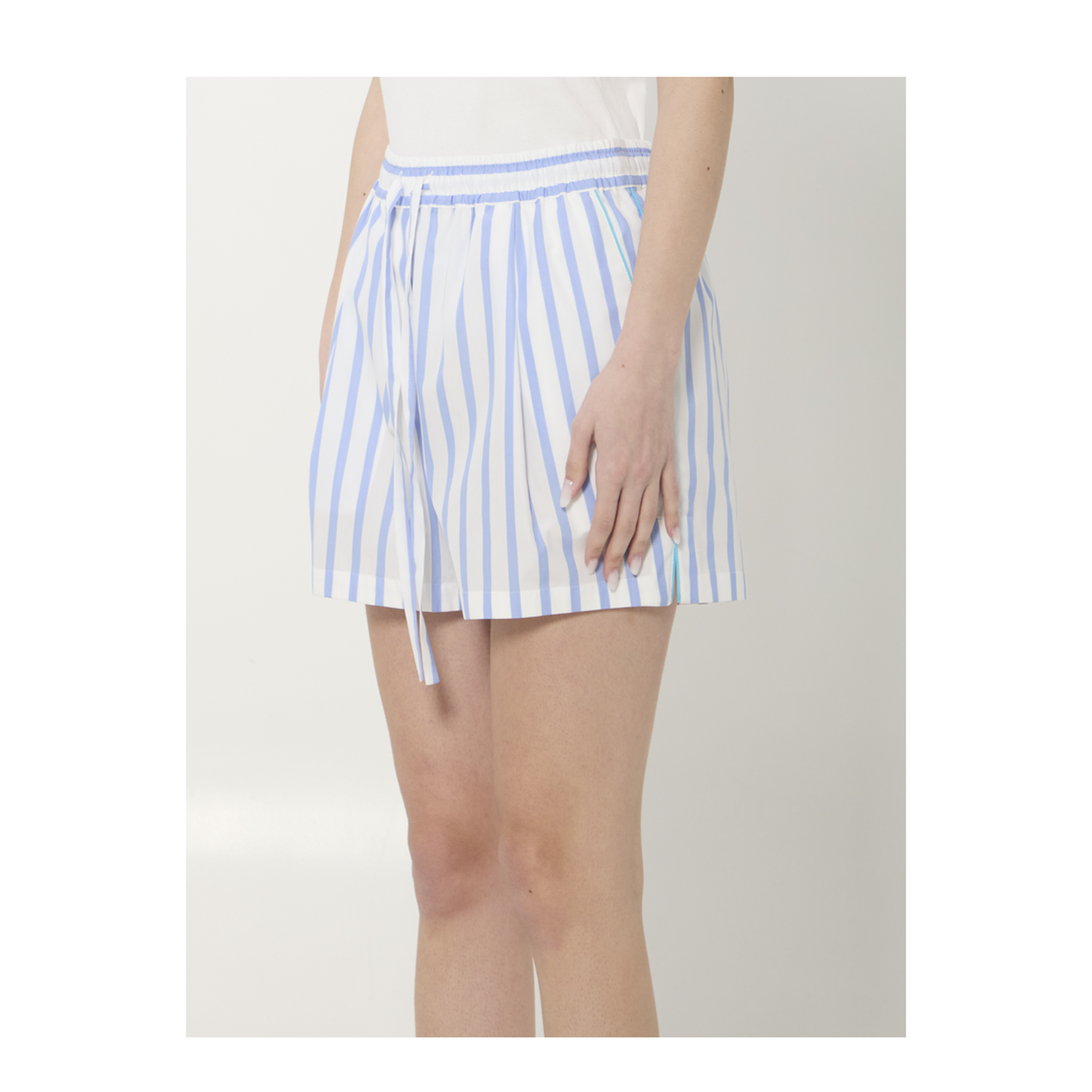 MAYFEYR - Dolce & Gabbana - Striped Poplin Shorts - FTDJHTFR52WS8051