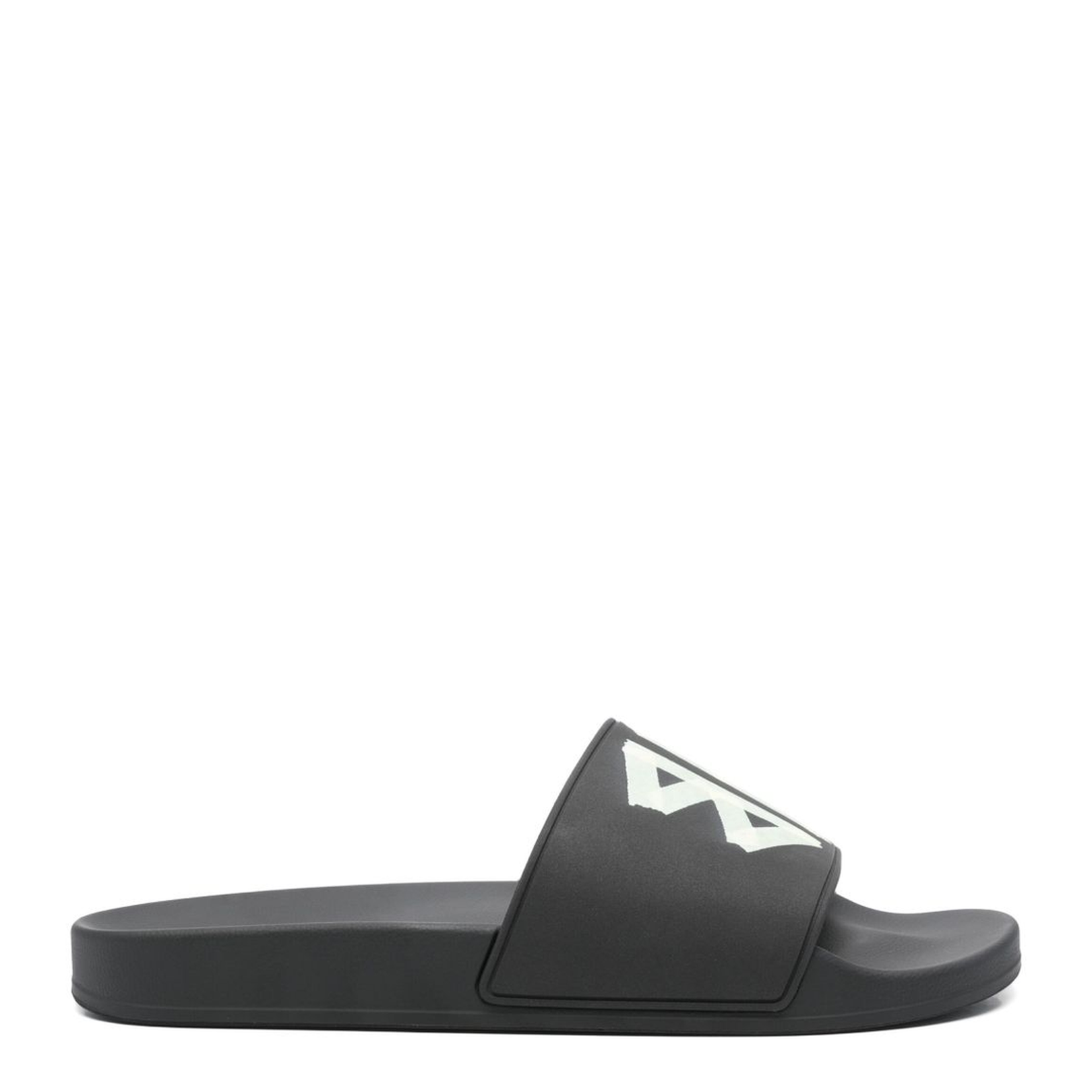 Pool Slide Sandal in Black/Yellow