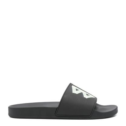 Pool Slide Sandal in Black/Yellow