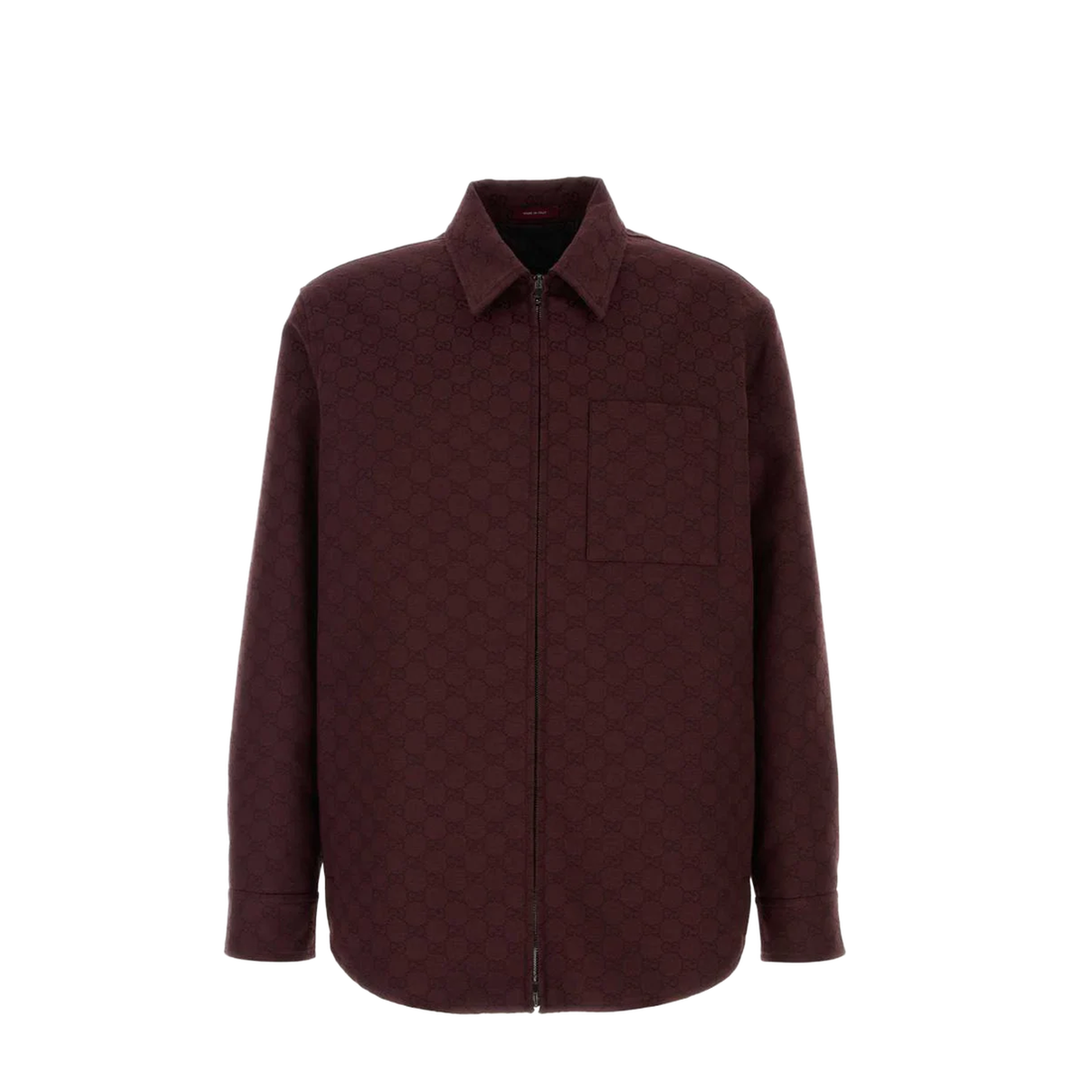 Burgundy GG Fabric Jacket