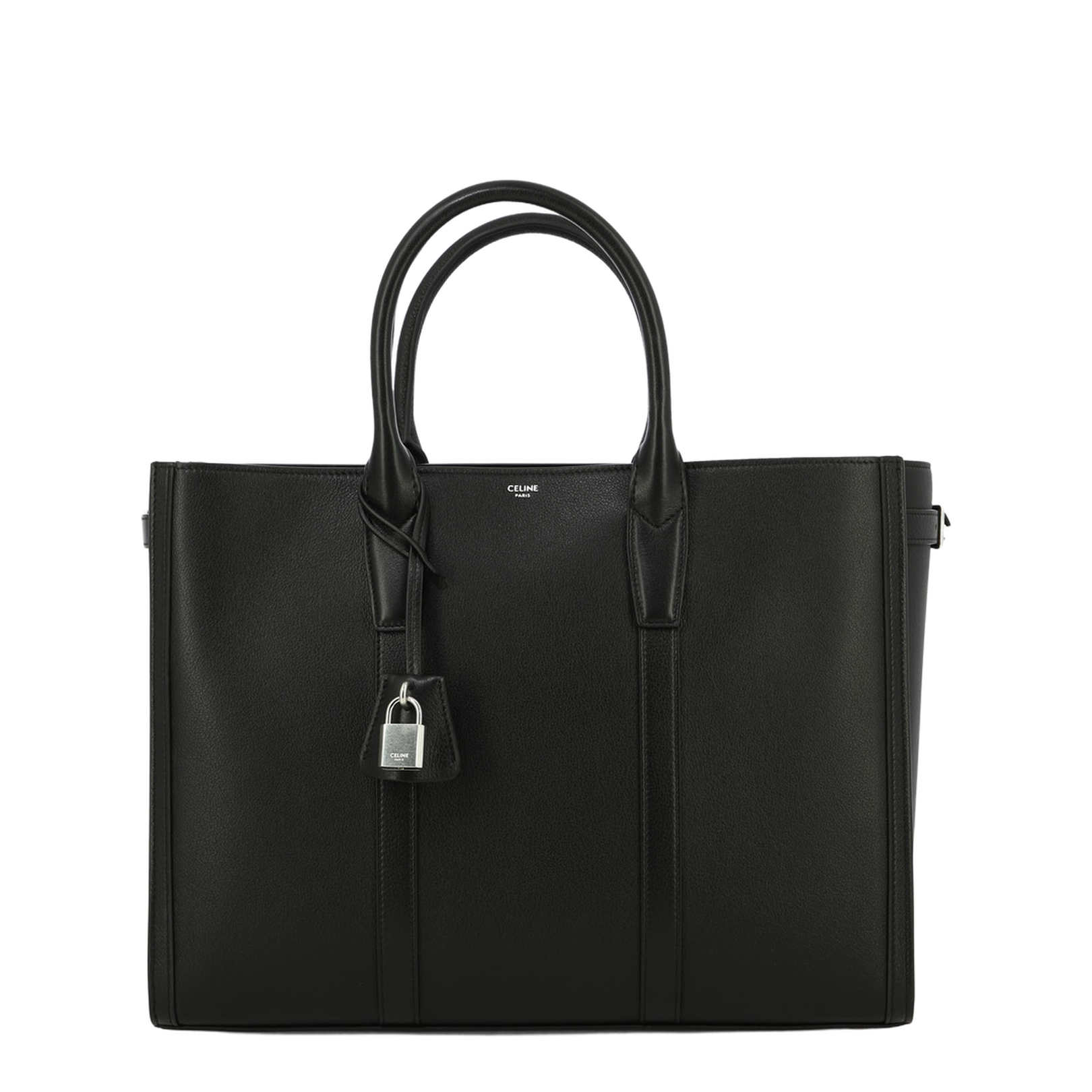 Cabas Horizontal Leather Crossbody Bag